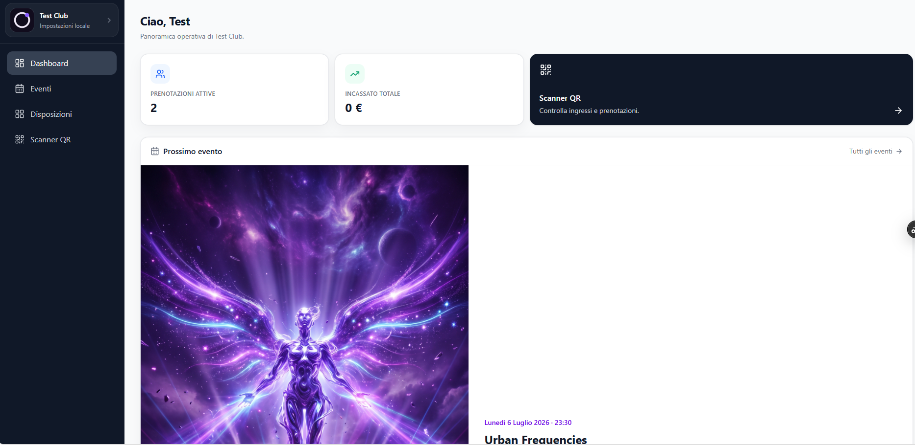 pierre Dashboard — gestionale per locali